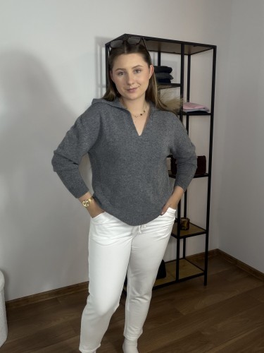 Spodnie joggery Elena białe UNI