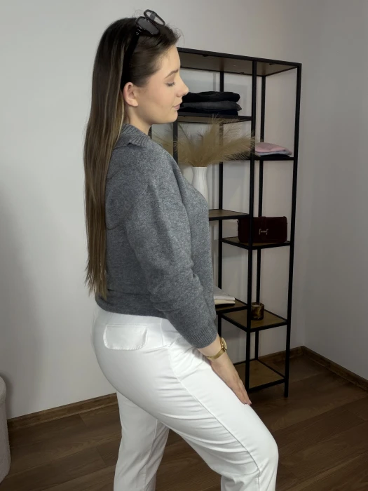 Spodnie joggery Elena białe UNI