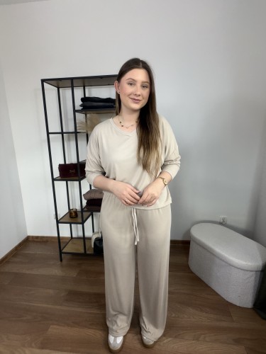 Komplet wiskozowy Melody beżowy UNI