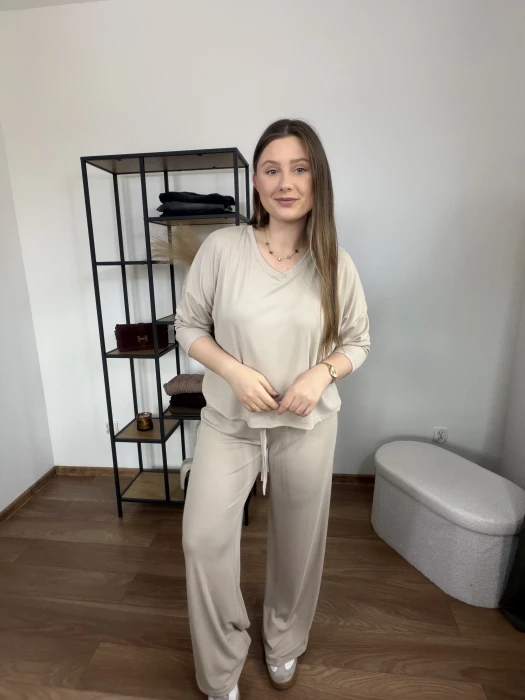 Komplet wiskozowy Melody beżowy UNI