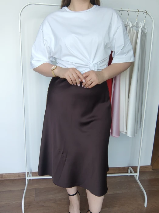 Spódnica Lukrecja brązowa UNI