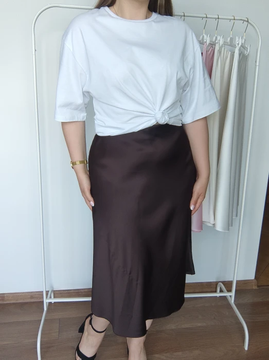 Spódnica Lukrecja brązowa UNI