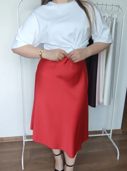Spódnica Lukrecja czerwona UNI