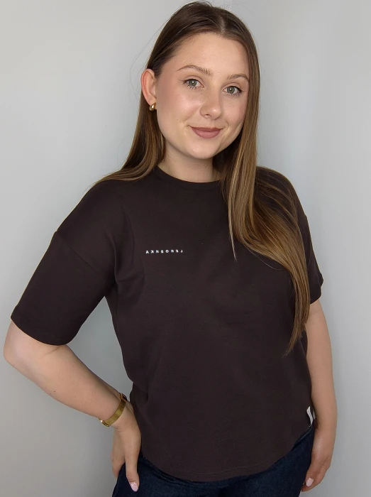 T-shirt Lenoshka brązowy UNI