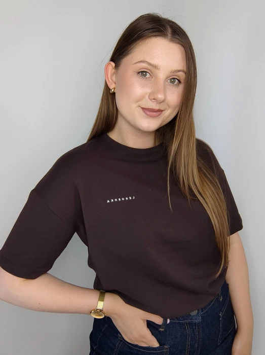 T-shirt Lenoshka brązowy UNI