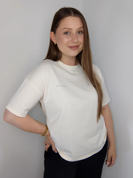 T-shirt Lenoshka śmietankowy UNI