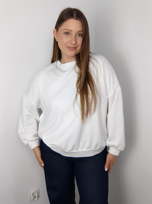 Bluza biała z kokardą Boni UNI