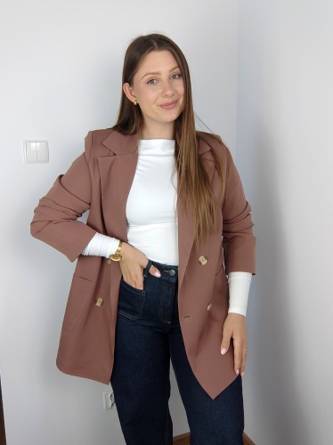 Marynarka Nina brązowa