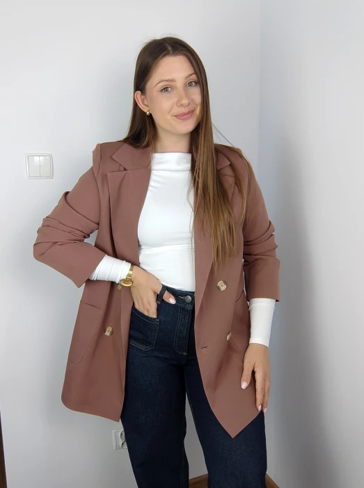 Marynarka Nina brązowa
