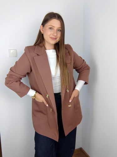 Marynarka Nina brązowa