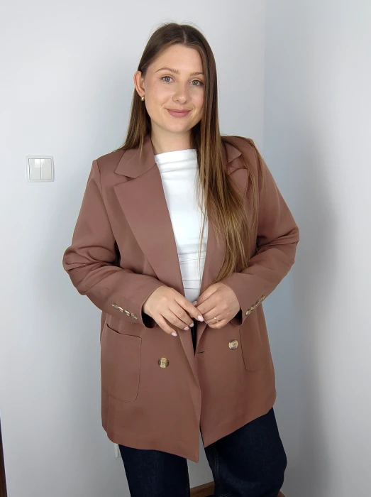 Marynarka Nina brązowa