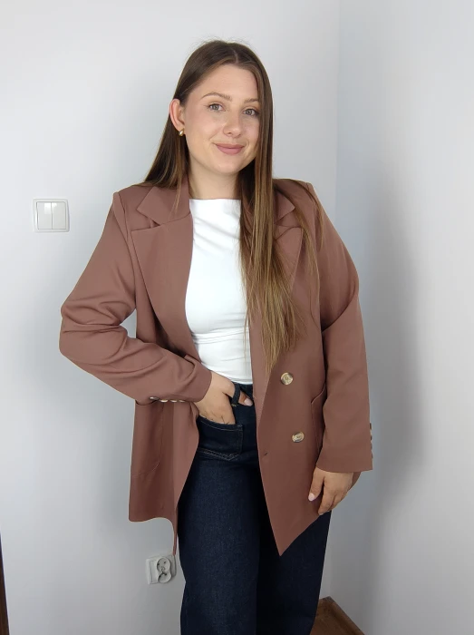 Marynarka Nina brązowa