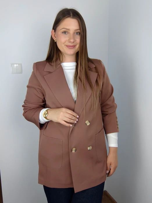 Marynarka Nina brązowa