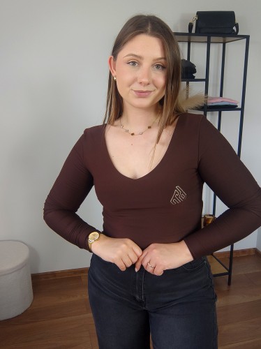 Bluzka Vivi brązowa