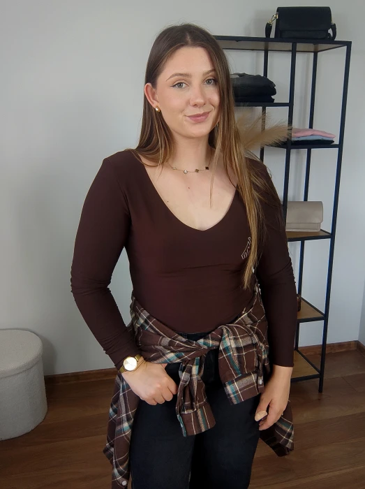 Bluzka Vivi brązowa