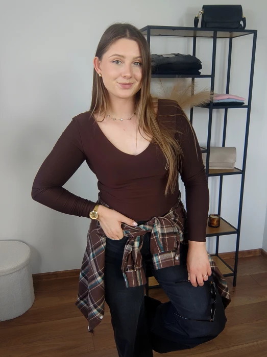 Bluzka Vivi brązowa