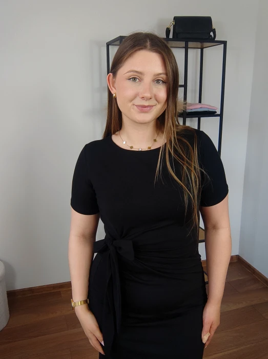 Sukienka Mindi supeł czarna UNI